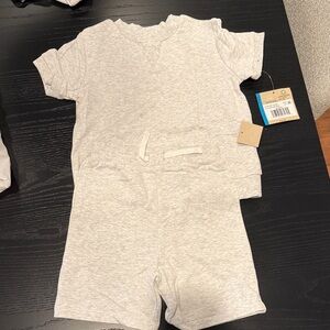NWT Little Me Gray Kids Matching Set